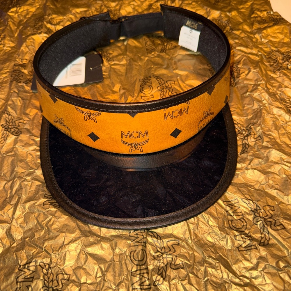 MCM Black and Brown Visor